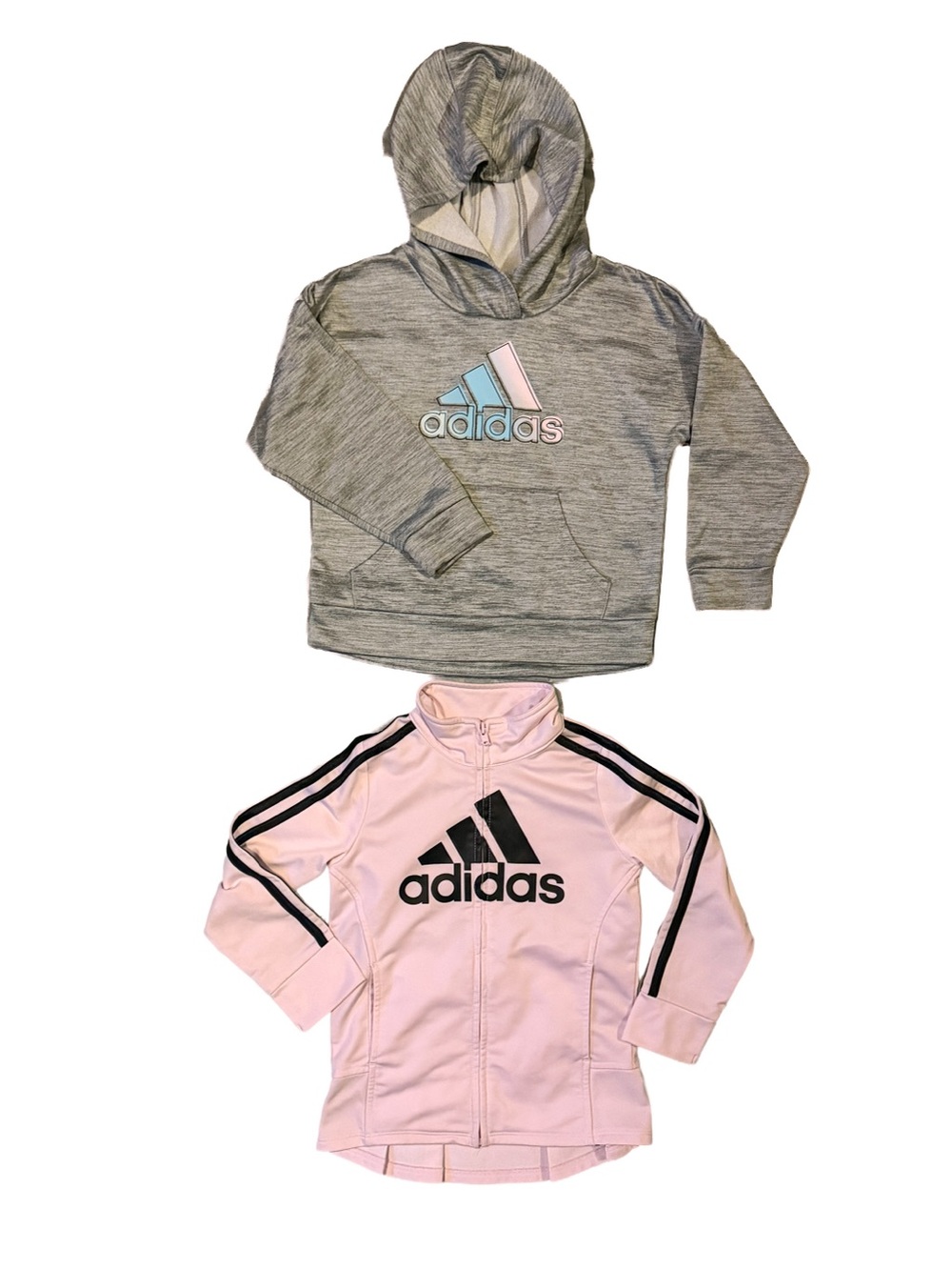 Adidas Kids Girls Activewear Bundle Set 4t 2pc Lot Sweatshirts Hoodies Tops BTS
